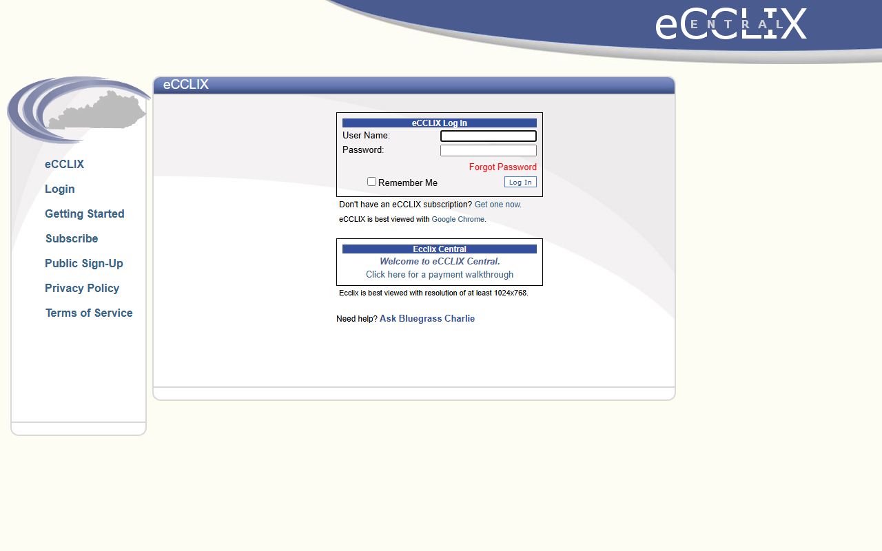 Grant County eCCLIX login for recorded documents