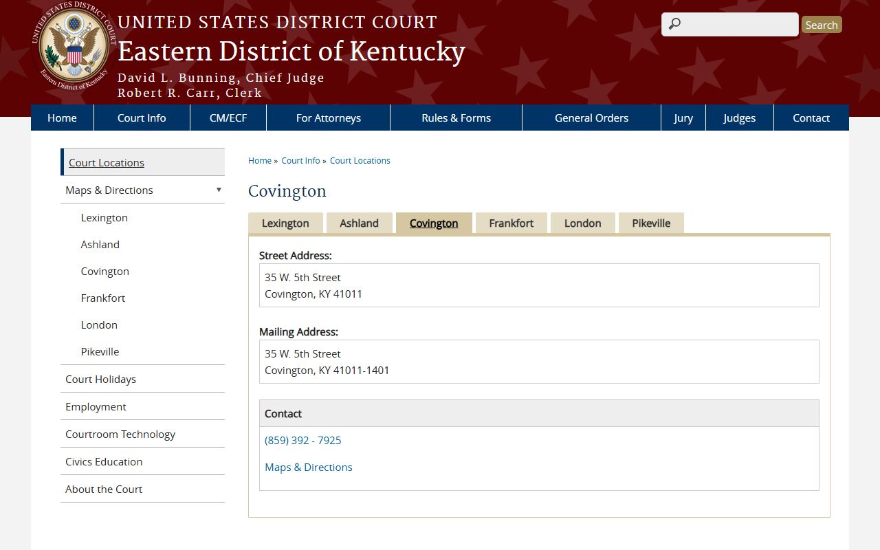 Grant County Circuit Court records compared with Eastern District of Kentucky federal records