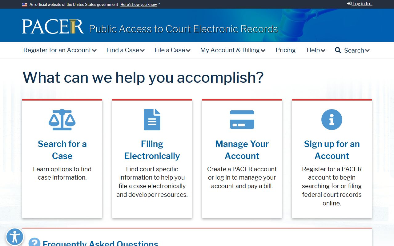 Grant County Circuit Court records and PACER federal court access distinction