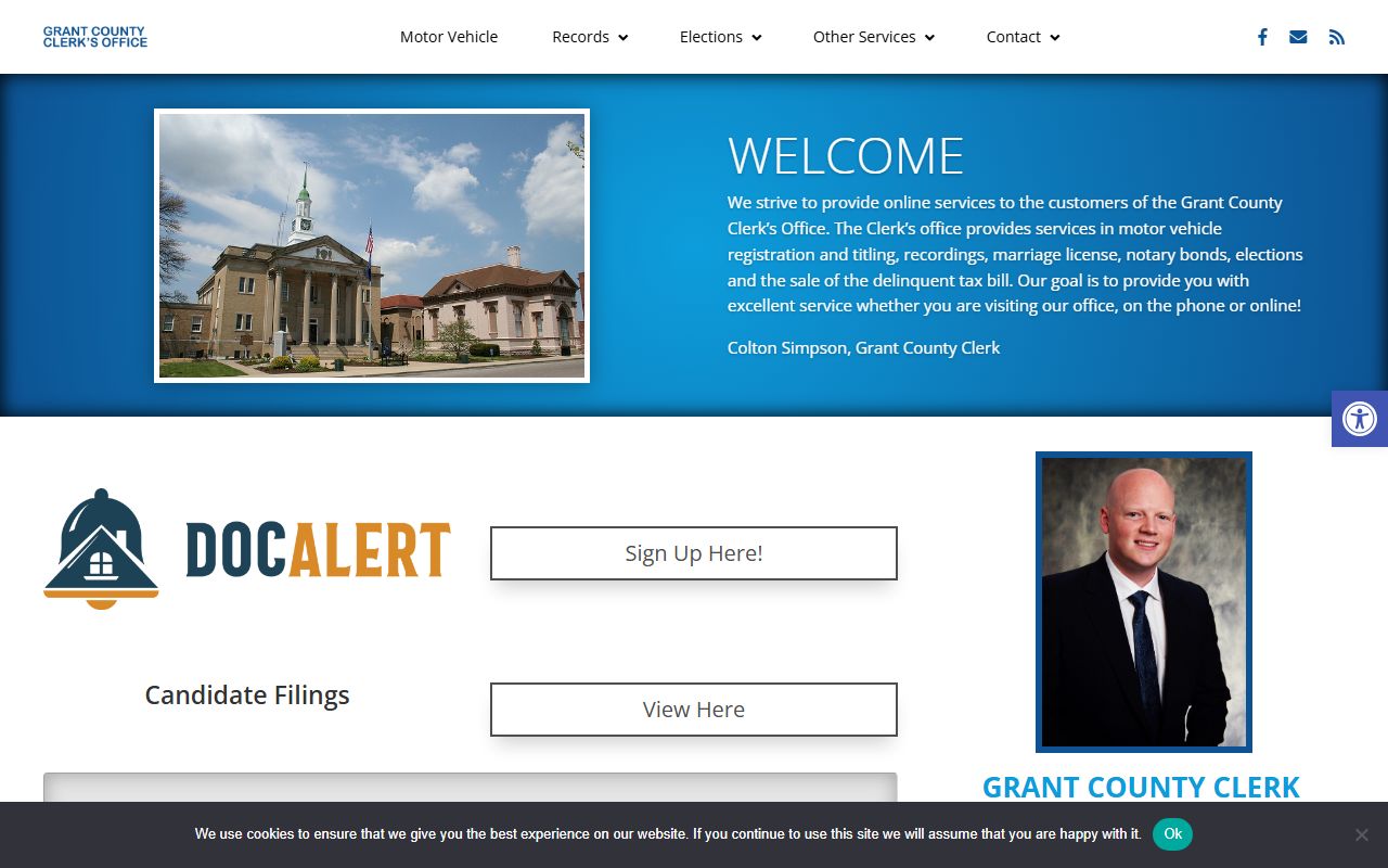 Grant County Court records and separate Grant County Clerk records