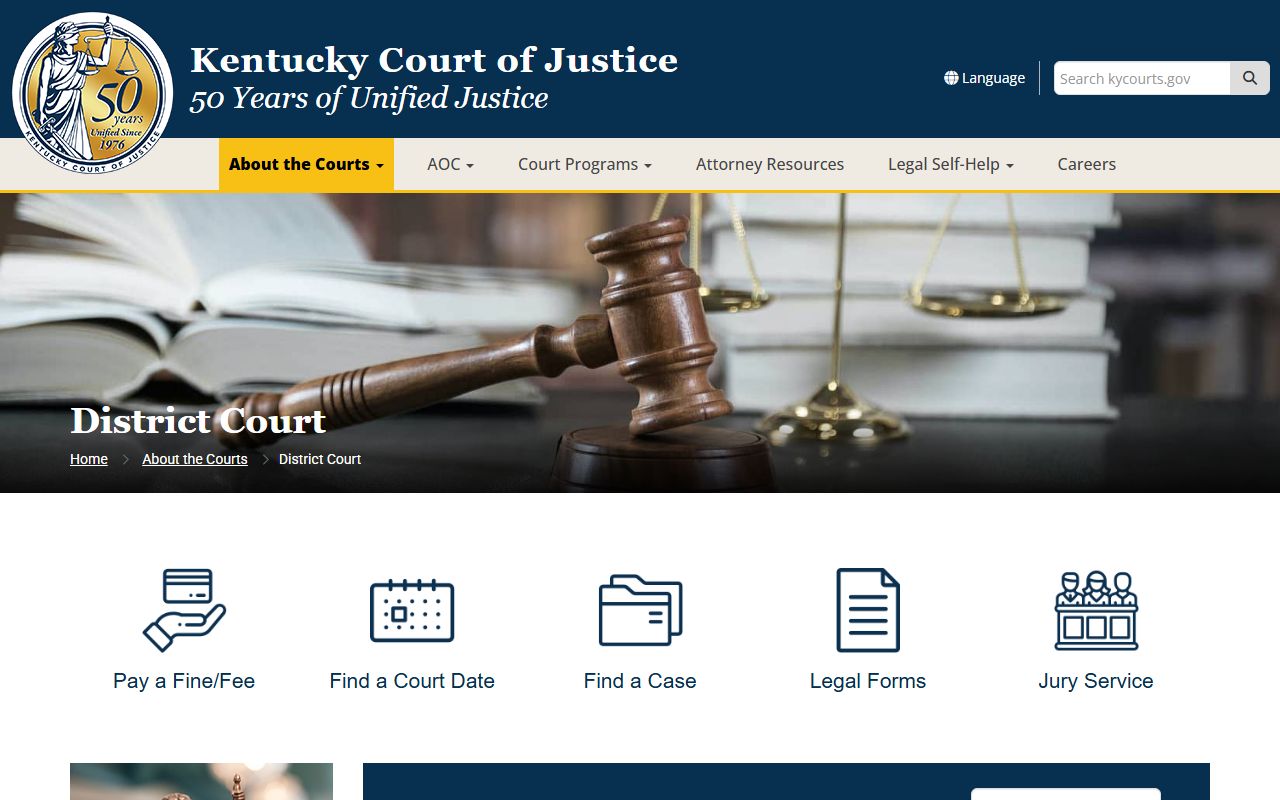 Grant County probate records Kentucky District Court jurisdiction