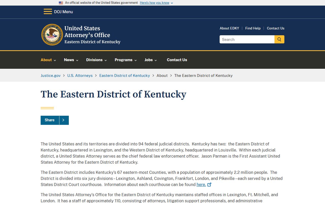 Grant County warrant search Eastern District federal court context